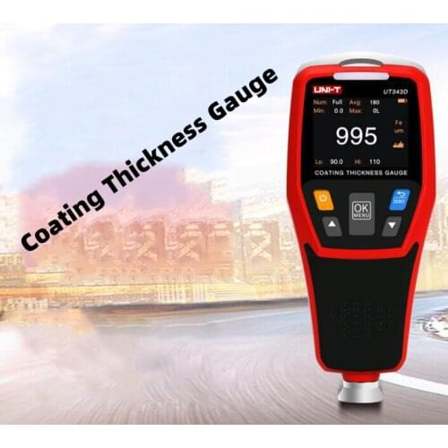 Paint Film Meter Coating Thickness Gauge Automobile Paint Surface Detector UT343D Automobile Paint Thickness Gauge