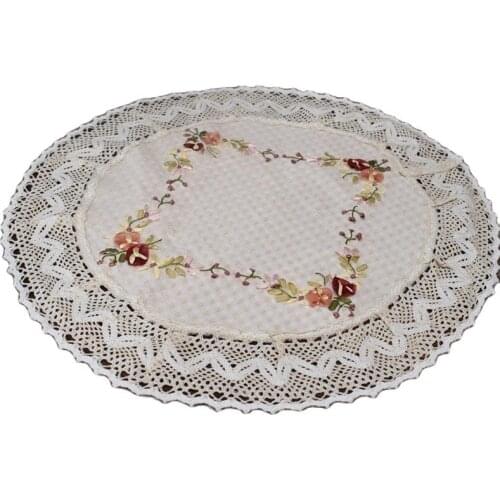 Hot Cotton Crochet table place mat pad cloth pot cup holder Pan coaster Christmas drink placemat mug dining tea doily kitchen