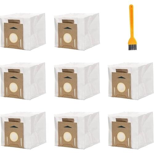 8 Pack Dust Vacuum Bags 2.5L For Ecovacs DEEBOT OZMO T8 AIVI T8 Max T8 Series T9 Series N8 Pro Plus N8 Pro Robot Vacuum