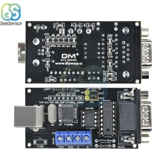 USB to Serial RS232/UART TTL/RS485 DB9 Adapter Converter Module FTDI FT232BM/BL Controller Module Support Win7/XP/OS for Arduino