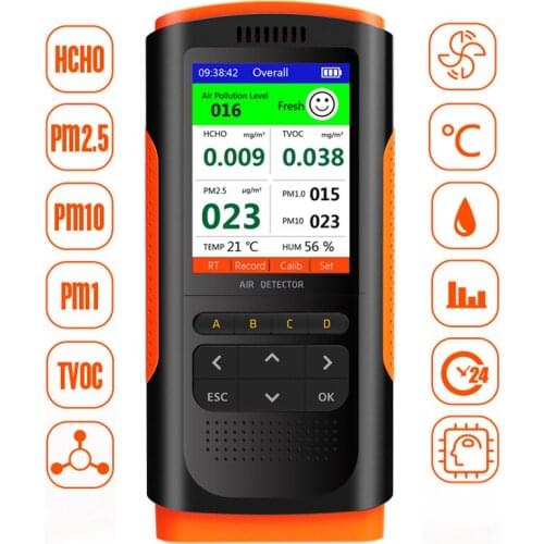 Air Quality Monitor With app control Formaldehyde Detector Pollution Meter Sensor Tester Detect & Test Indoor Pollution New home