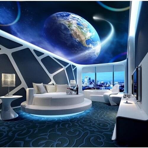Custom 3D ceiling wallpaper, The cosmic star for the living room of the living room ceiling wall waterproof papel de parede