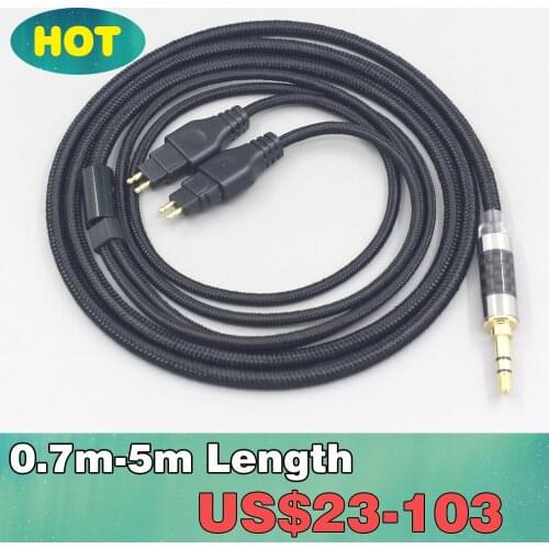Super Soft Headphone Nylon OFC Cable For Sennheiser HD580 HD600 HD650 HDxxx HD660S HD58x HD6xx Earphone LN007508