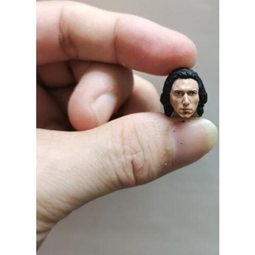 Painted 1/18 Scale Kylo Ren Head Sculpt Fit 3.75" Figure