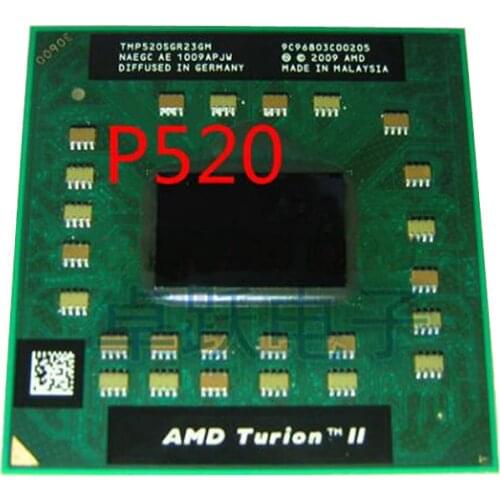 Original AMD Turion II Dual-Core Mobile P520 - TMP520SGR23GM notebook CPU processors free shipping