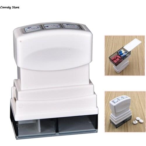 1PCS High Quality Medication Pill Cutter Tablet Medicine Divider Splitter Container Divider Organize Box Home Travel Use