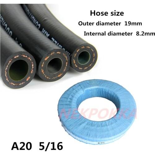 50 meters,Air conditioning R134a hose,R134a R12 3/8 5/16 hose,Refrigerant hose,Automotive refrigerant pipe 8mm,A20 8mm