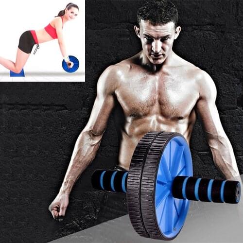 Abdominal Device Abdomen Fitness ABS gym Muscle Double-wheeled Updated Abdominal Wheel Roller Gym Fitness Equipment J25