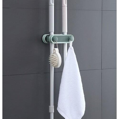 Bathroom Mop Rack Holder Wall Mounted Mop Rack Kitchen Hook Towel Hanger Organizer Bathroom Storage Tools