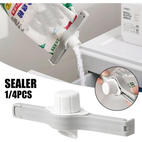 Food Bag Clips Sealing Clips Double Tooth Mark Design Tightly Bite without Falling Bag Fresh Keeping Clamp Sealer WWO66