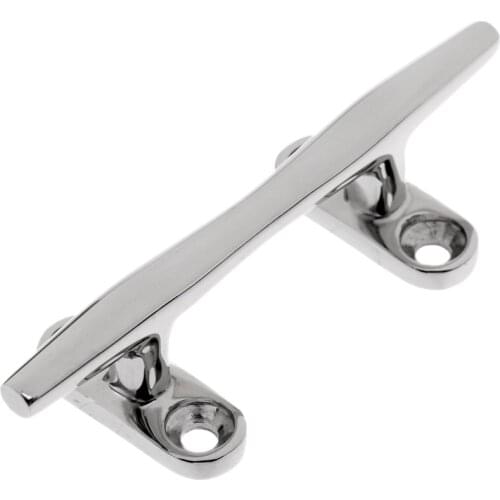 10x10cm Boat Dock Rope Line Cleat Marine Stainless Steel Mooring Deck Cleat