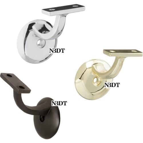 2Pcs/Lot Zinc Wall Mount Guardrail Handrail L Bracket Matte Black White Rose Gold Red Bronze