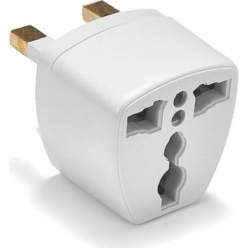 200pcs High Quality Charger Adapter Connector AC Electrical Adapter US AU EU Converter To UK HK Travel Power Plug