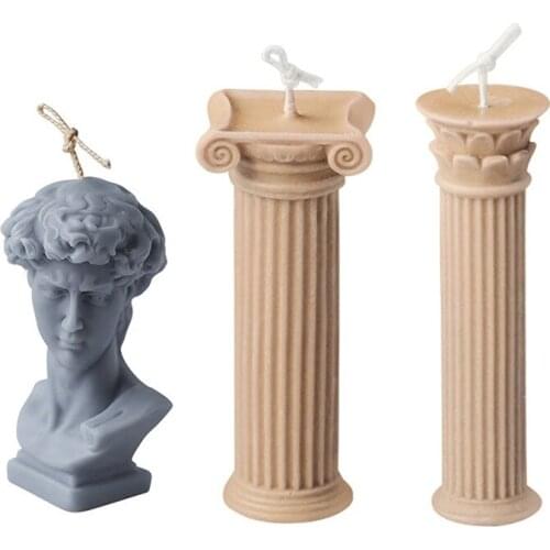 3D Creative Art Figuur Portret Aromatherapie Kaars Siliconen Mal Diy Handgemaakte Supplies Silicone Mold Voor Kaarsen Maken