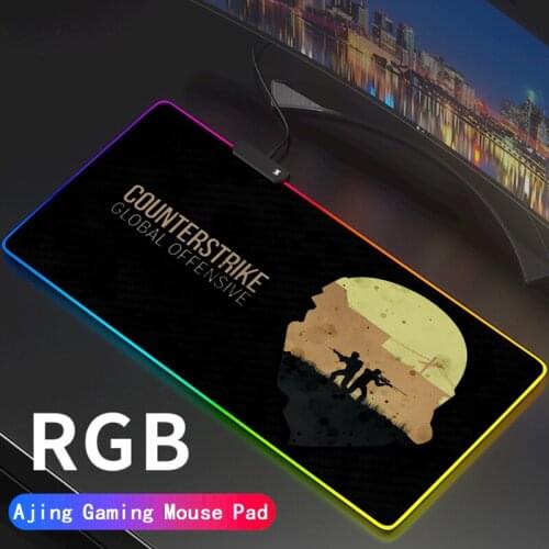 Counter-Strike Anime Large Gaming Mouse Pad Gamer Locking Edge Keyboard Mouse Mat Gaming Grande Desk Mousepad for CSGO Games