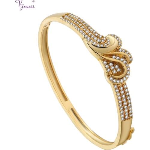 Trendy Korean Personality Punk Full Shiny Crystal Bracelet Charm Luxury Zircon Brand Design Bracelets & Bangles