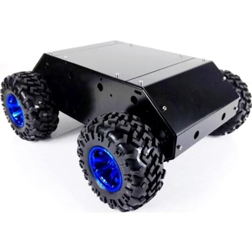 New Arrival C400N 4WD Car.Stainless Steel Frame .Powerful Motor.130mm Wheel .Super Load For DIY Fans .Robot Study .Owi