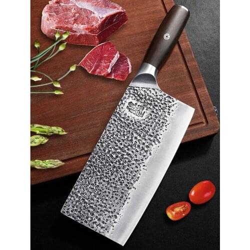 Hand forged kitchen knives sharp slicing knife high hardness meat cleaver kitchen knife chef special knives 5CR15MOV steel