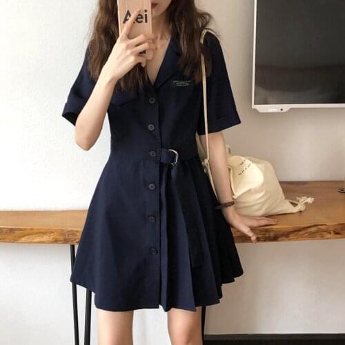 Olive Girl Summer Dresses With Buttons