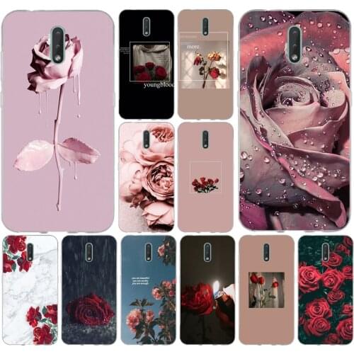 59AS Pretty roses Silicone case for Nokia 2 2.1 2.3 3 3.1 5 5.1 6 8 Plus cover funda