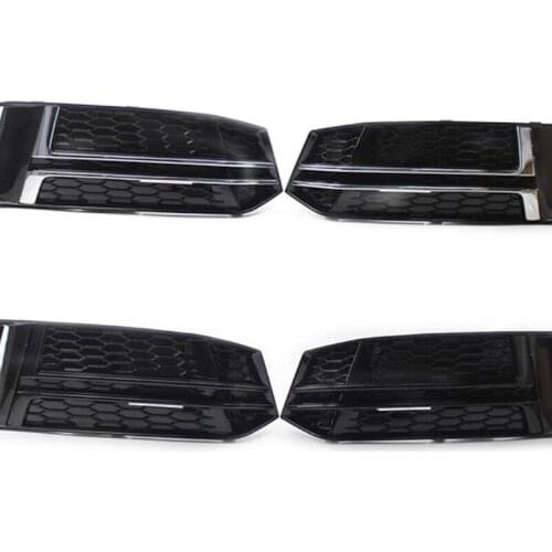 Sports Fog Light Frame Front Bumper Grille Fog Light Frame For Audi A4L B9 2016-2019
