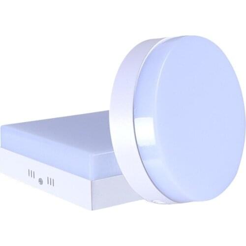 6W 12W 18W 24W LED Round/Square Panel Light Surface Mounted Downlight lighting led ceiling down AC85-265V + Driver Free shipping