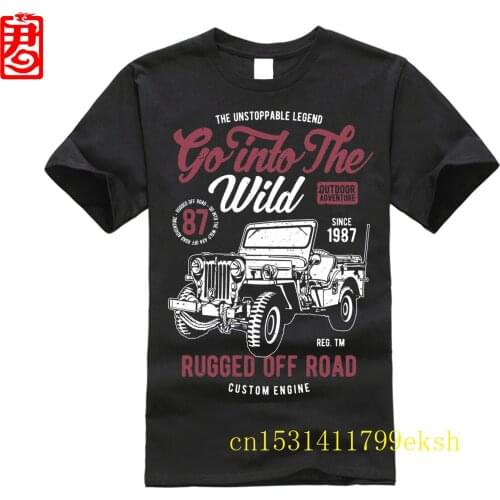 Military jee p T Shirt Army Willys Ww2 Mens go into the wild Ww1 S-3XL