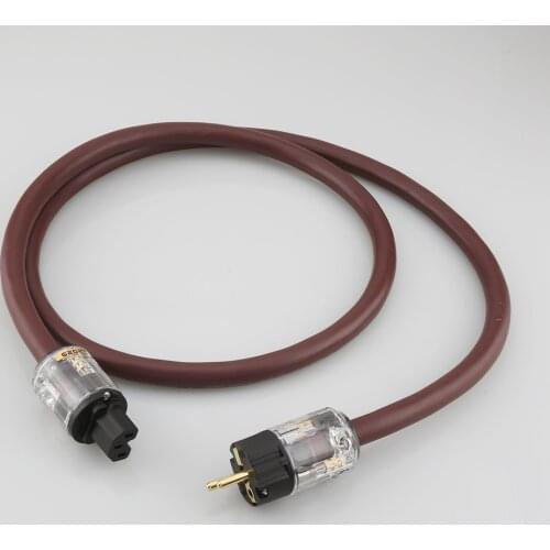 High Quality HIFI Cardas golden reference DIY Power cord P029+C029 EU/US Power Plug IEC Female Power Connector