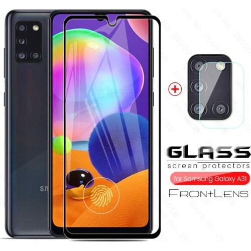 The glass to a 31 glasses on the screen and camera protector for samsung galaxy a31 2020 sm-a315f/ds 6.4'' phone film cover 2in1