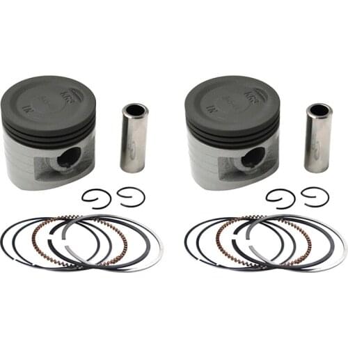 2 Sets STD ~ +100 Motorcycle Piston & Ring & Clip Kit For Honda CA250 CA 250
