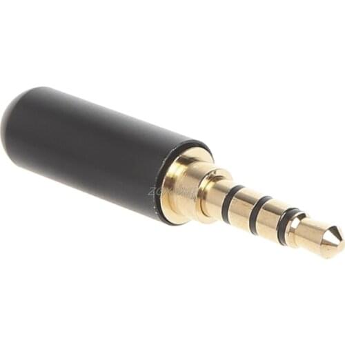 4 Pole 3.5mm Earphones Soldering Jack Male Headphone Repair Jack Cable Plug Solder Adapters Metal Alloy Audio Soldering Spring