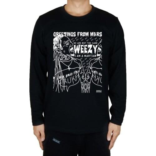 4 designs Street Fashion long sleeve HIP HOP Rapper singer Lil Wayne Customize shirt fitness Cotton Skateboard camiseta hipster