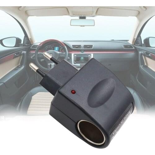 220V AC to 12V DC Useful Car Cigarette Lighter Power Black Adapter Converter Mini Automobile Accessories
