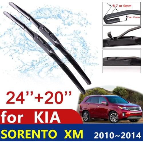 Car Wiper Blades for KIA Sorento XM 2010~2014 R Front Windscreen Windshield Wipers Blades Car Accessories Stickers 2011 2012