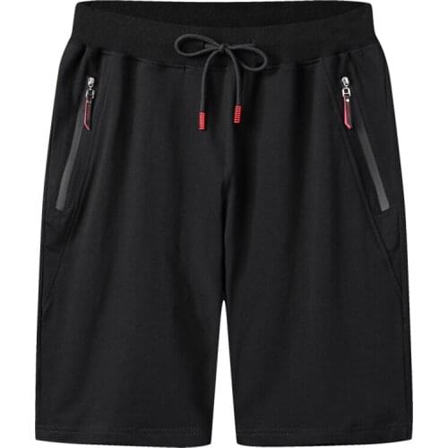 Five-point pants mens summer cotton loose shorts at home five-point casual sports pants knitted beach pants