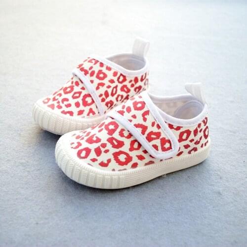 Spring Autumn Toddler Girl Shoes 2021 Soft Bottom Print Kids Boys Canvas Shoes Flat Casual Sneakers Size 23-30 SDB014