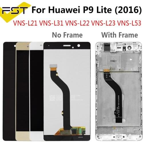 For Huawei P9 Lite 2016 VNS-L21 VNS-L22 VNS-L23 VNS-L31 LCD Display+Touch Screen Digitizer Assembly with Frame For G9 lite lcd
