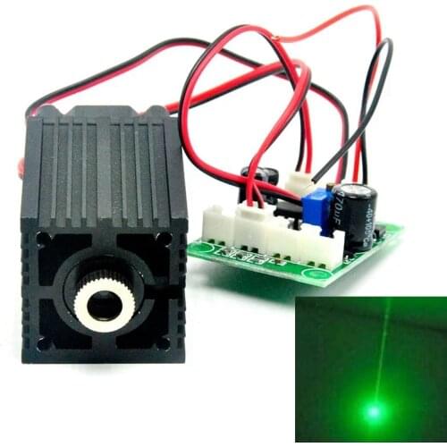 Focusable Powerful 532nm 100mw Green Laser Diode Module Dot/Line Positioning 12V Driver TTL