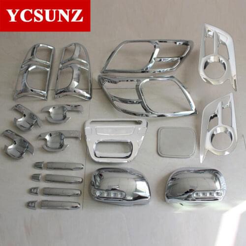 Chrome Car Accessories ABS Chrome Kits For Toyota Hilux Vigo SR5 2012-2014 Double Cabin