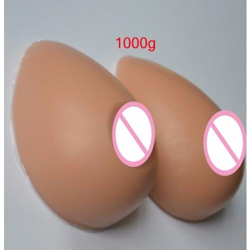 500g - 1000g 32C 34B 36A Fake Breast Silicon Form Performer Cross-dressing Boobs Shemale False Silicone Breast Form Prosthesism