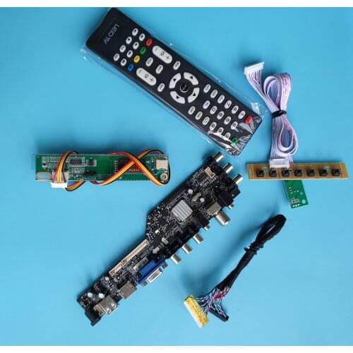 Kit for B154EW01 remote 1 CCFL Controller board HDMI LCD DVB-T DVB-C TV Panel VGA 30pin USB AV digital 1280X800 15.4"
