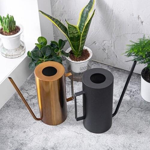 1500ml Stainless Steel Watering Can Garden Flower Plants Long Mouth Sprinkling Pot Tool
