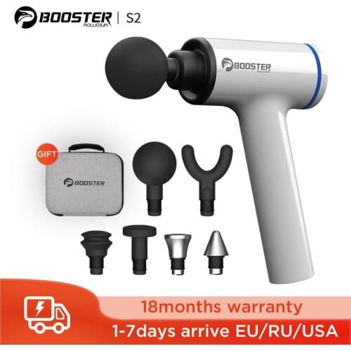 Booster S2 Massage Gun Pain Therapy Body Massager Handheld Muscle Relaxation with Metal Heads For Fitness Designed for Women