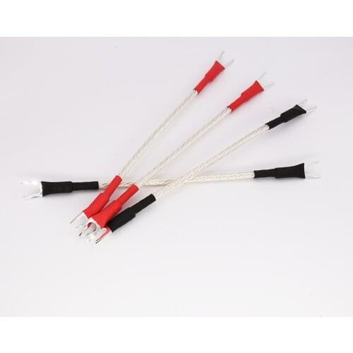 Set 200MM Hi-End audio Silver Plated Jumper Cable ,hifi speaker Jumper speaker cable audio jumper