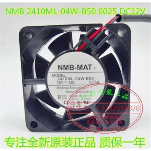 NEW NMB-MAT NMB 2410ML-04W-B50 6025 DC12V frequency cooling fan