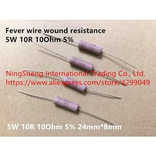 Original new 100% fever wire wound resistance 5W 10R 10Ohm 5% (Inductor)
