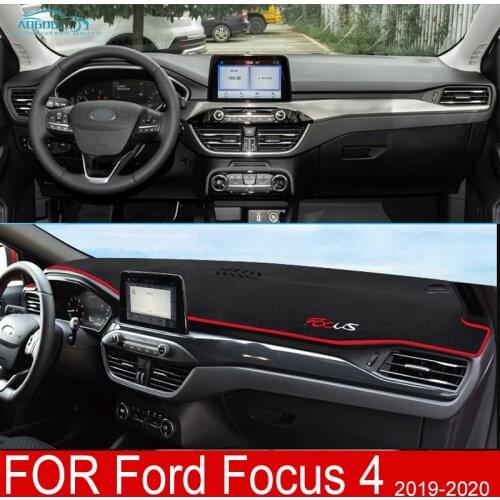 Anti-Slip Mat Dashboard Pad Sunshade Dashmat Protect Carpe UV Dash Cushion Car Accessories MK4 For Ford Focus 4 2019 2020
