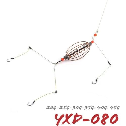 High Carbon Steel Hook Fishing Barbed Fishing Group Fishing Rig 1pcs/set 20g~45g Sharp Hook Fishing Tackle Bage