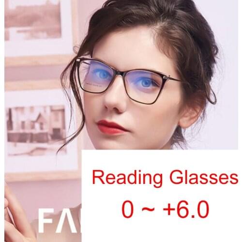 Blue Light Glasses Women Computer Fashion Transparent Eyeglasses Optical Frames TR90 Unique Prescription Reading Glasses Okulary