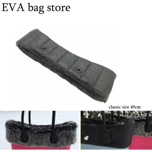 Quilted Trim Fashion Women Bag New Size Fur Trims plush decoration for obag classic size plush decoration handbag women